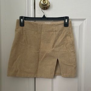 Princess polly corduroy beige skirt